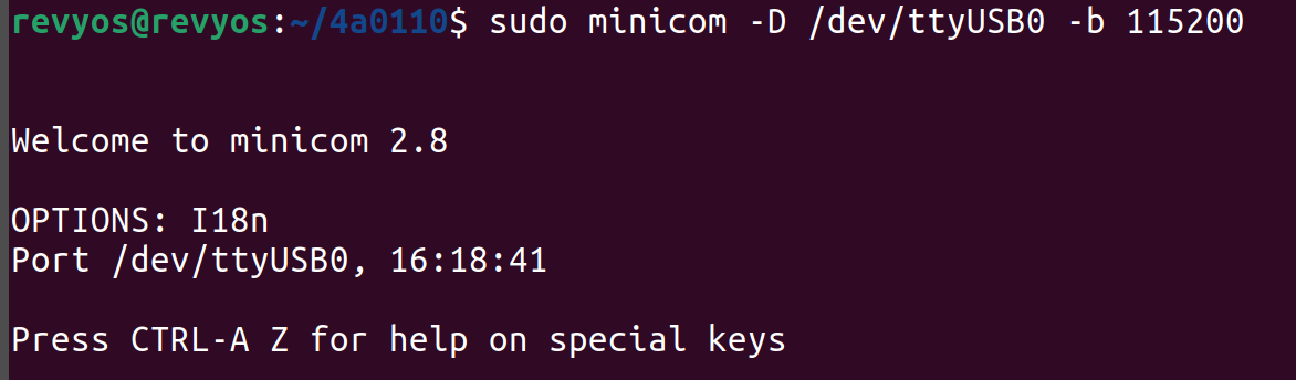 minicom-start