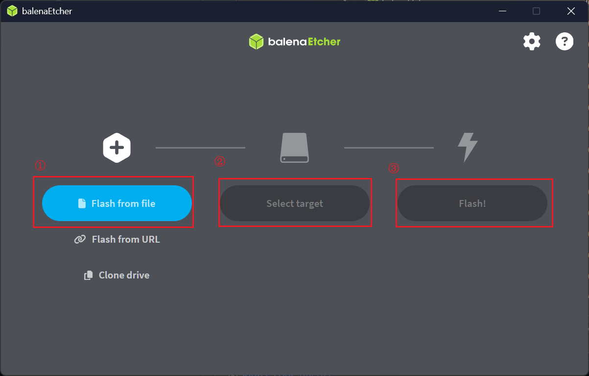 BalenaEtcher Flashing Process